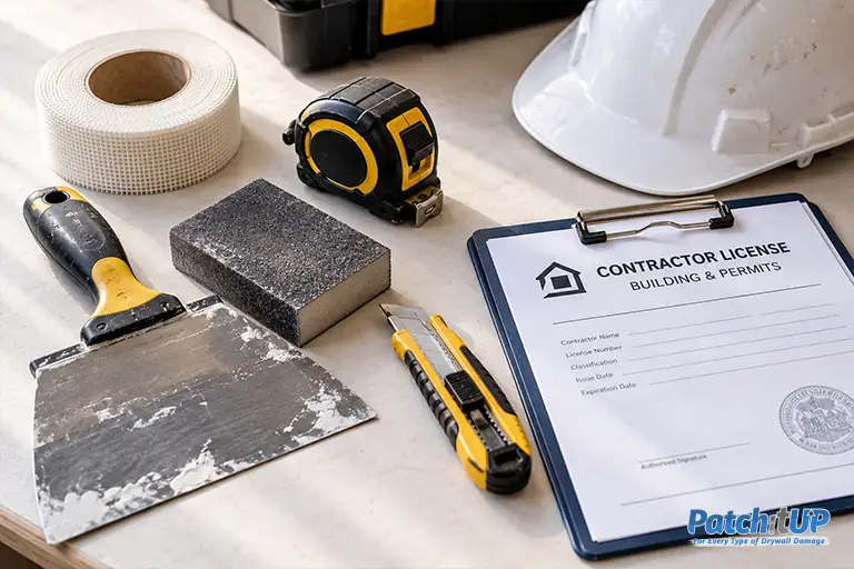 Tools and license needed to start a drywall repair business